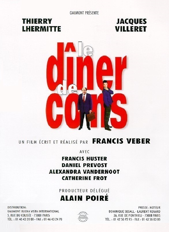 Francuskie komedie idealne na wieczór film kolacja dla palantów 1998 le diner de cons angellovesdreams