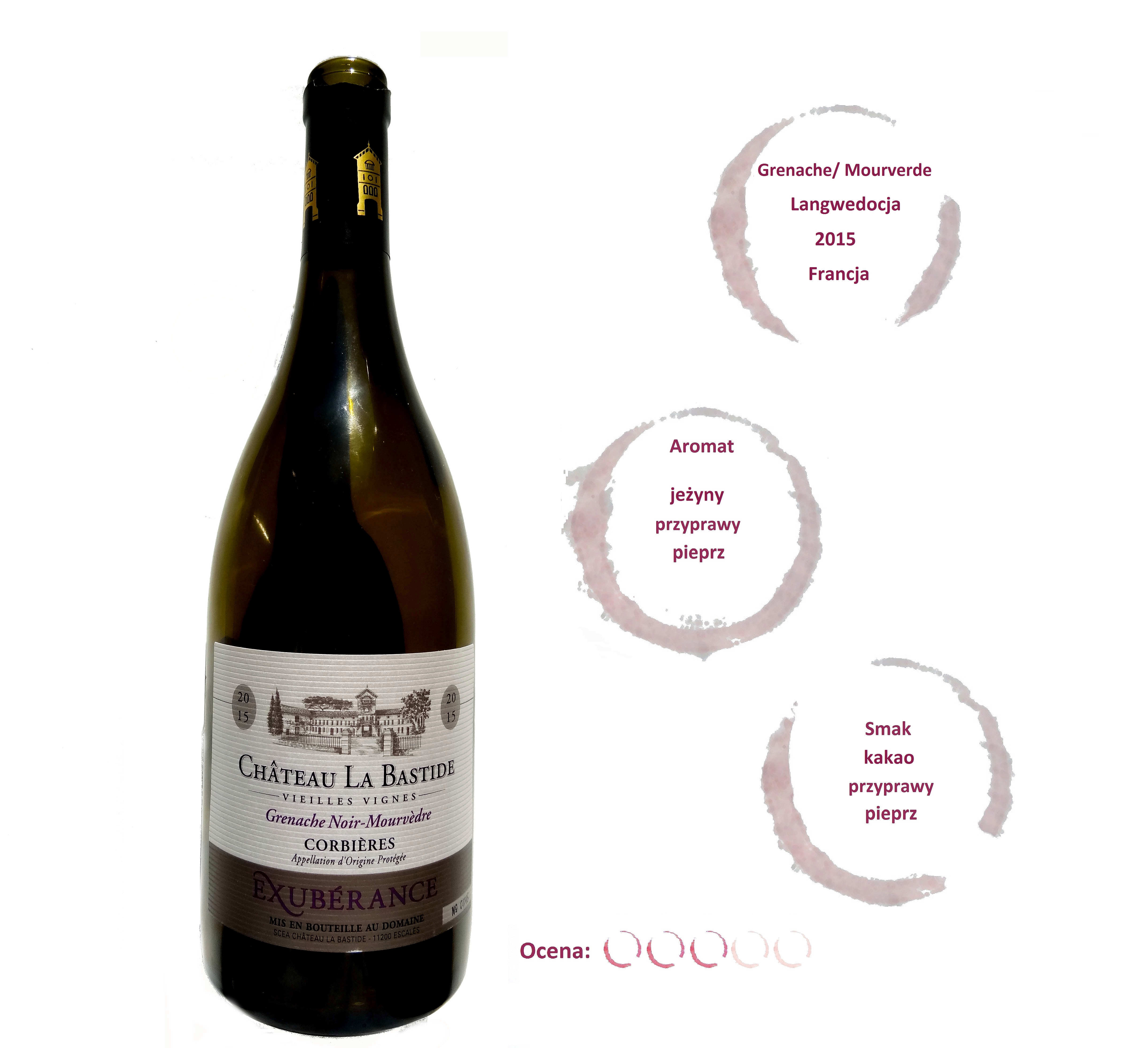 francuskie wino czerwone wytrawne wytrawne La Bastide Exubérance Corbières wine angellovesdreams
